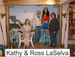 Ross and Kathy LaSelva in the Marston Family Wonder Woman Museum